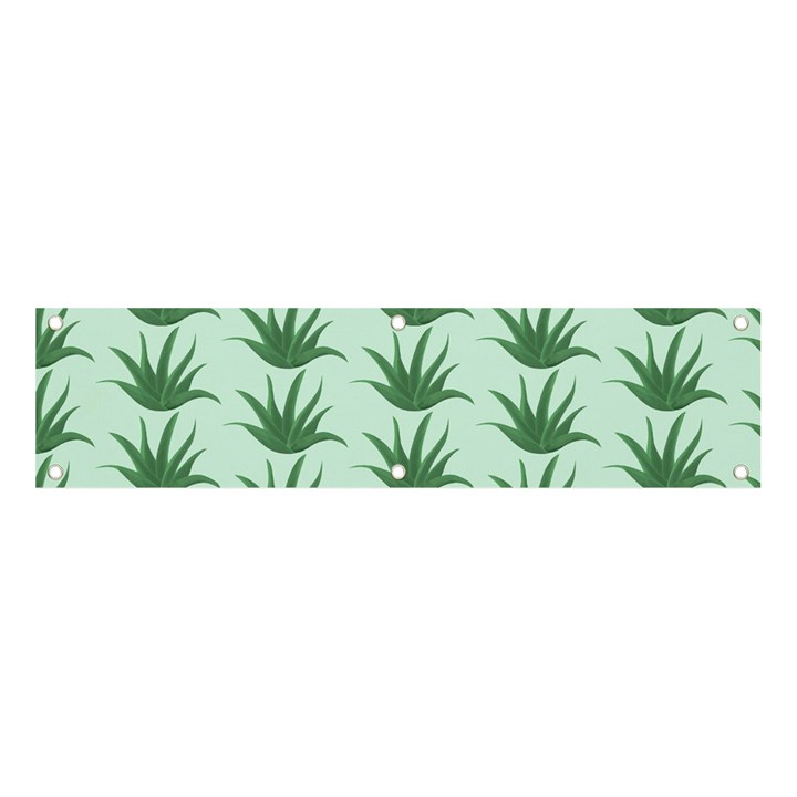 Aloe Plants Pattern Scrapbook Banner and Sign 4  x 1 