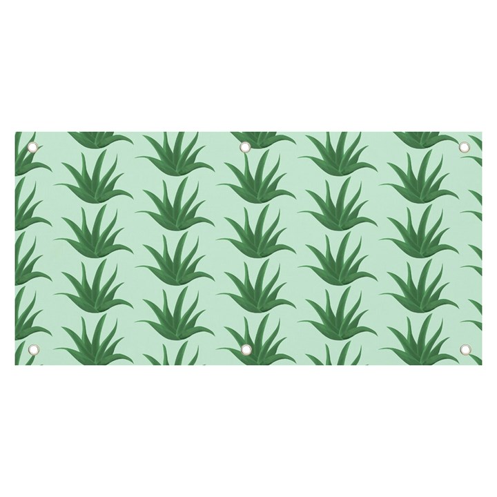 Aloe Plants Pattern Scrapbook Banner and Sign 6  x 3 