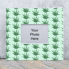 Aloe Plants Pattern Scrapbook White Wall Photo Frame 5  X 7 