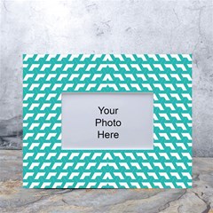 Background Pattern Colored White Tabletop Photo Frame 4 x6 