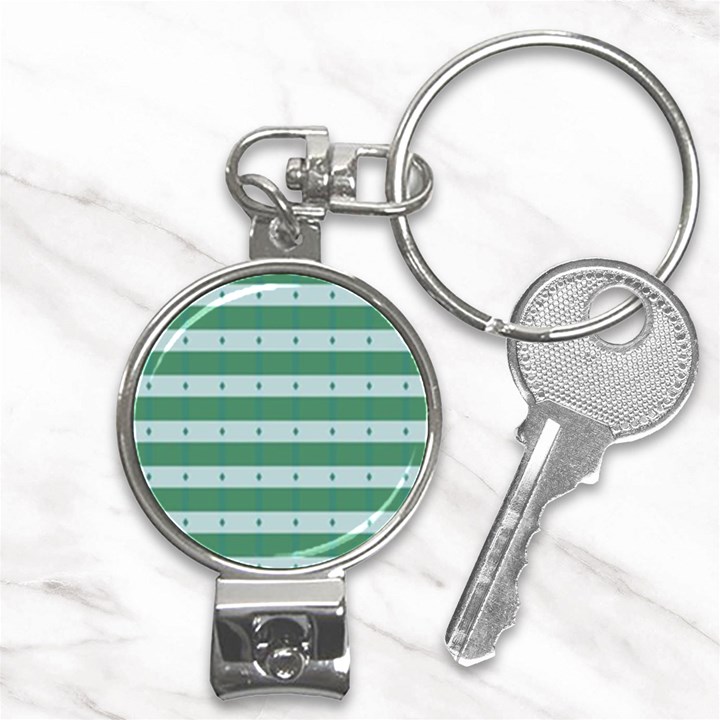 Pattern Triangle Nail Clippers Key Chain