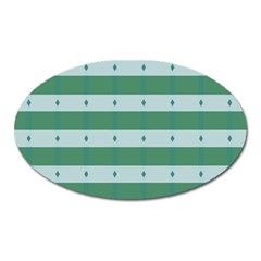 Pattern Triangle Oval Magnet