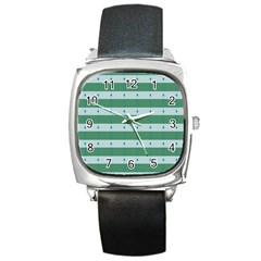 Pattern Triangle Square Metal Watch