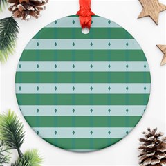 Pattern Triangle Round Ornament (two Sides) by anzea