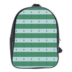 Pattern Triangle School Bag (large) by anzea