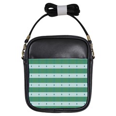 Pattern Triangle Girls Sling Bag