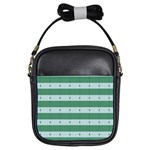 Pattern Triangle Girls Sling Bag Front