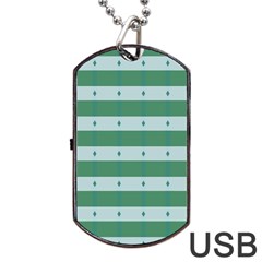 Pattern Triangle Dog Tag Usb Flash (two Sides) by anzea