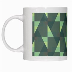 Texture Triangle White Mug