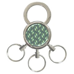 Texture Triangle 3-ring Key Chain by anzea