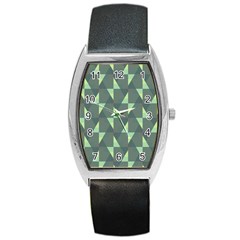 Texture Triangle Barrel Style Metal Watch by anzea