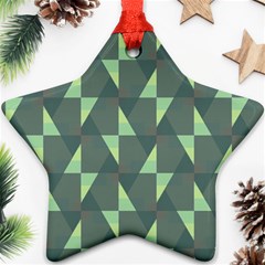 Texture Triangle Star Ornament (two Sides)