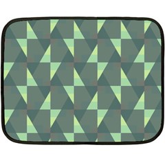 Texture Triangle Two Sides Fleece Blanket (mini) by anzea