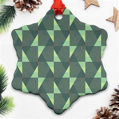 Texture Triangle Snowflake Ornament (two Sides)