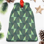 Texture Triangle Bell Ornament (Two Sides) Back