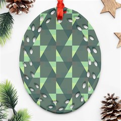 Texture Triangle Ornament (oval Filigree)