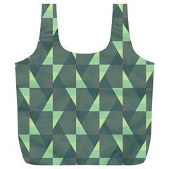 Texture Triangle Full Print Recycle Bag (xl) by anzea