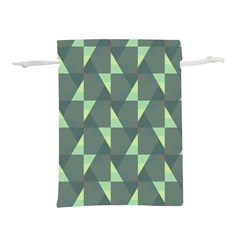 Texture Triangle Lightweight Drawstring Pouch (s) by anzea