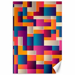 Abstract Geometry Blocks Canvas 20  X 30  by anzea