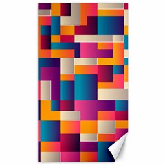 Abstract Geometry Blocks Canvas 40  X 72  by anzea