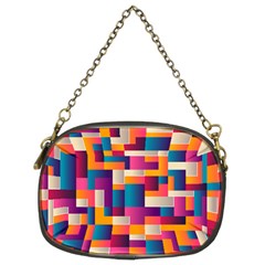 Abstract Geometry Blocks Chain Purse (two Sides) by anzea