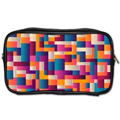 Abstract Geometry Blocks Toiletries Bag (one Side) by anzea