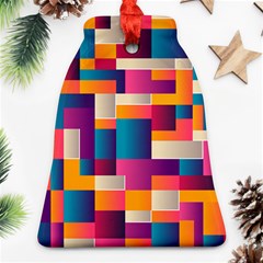 Abstract Geometry Blocks Ornament (bell)