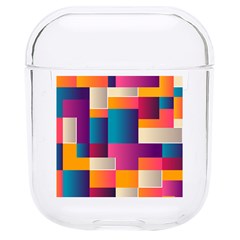 Abstract Geometry Blocks Hard Pc Airpods 1/2 Case