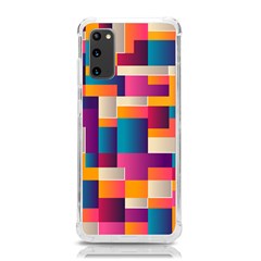 Abstract Geometry Blocks Samsung Galaxy S20 6 2 Inch Tpu Uv Case by anzea