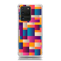 Abstract Geometry Blocks Samsung Galaxy S20 Ultra 6 9 Inch Tpu Uv Case