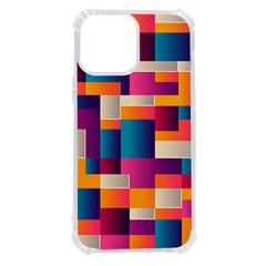 Abstract Geometry Blocks Iphone 13 Pro Max Tpu Uv Print Case by anzea