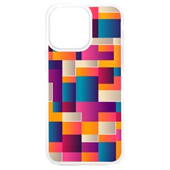 Abstract Geometry Blocks Iphone 15 Plus Tpu Uv Print Case by anzea