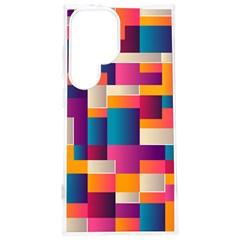 Abstract Geometry Blocks Samsung Galaxy S24 Plus 6 7 Inch Tpu Uv Case