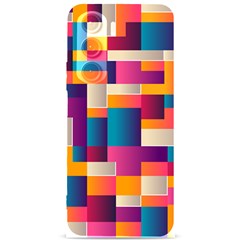 Abstract Geometry Blocks Samsung Galaxy S24 Plus 6 7 Inch Black Tpu Uv Case