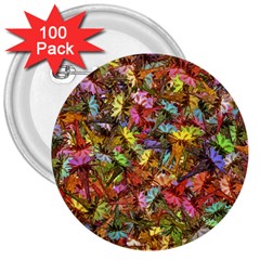 Echinopsis Terscheckii Cactus Motif Random Colored Pattern 3  Buttons (100 pack) 