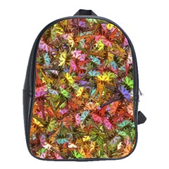 Echinopsis Terscheckii Cactus Motif Random Colored Pattern School Bag (Large)