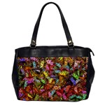 Echinopsis Terscheckii Cactus Motif Random Colored Pattern Oversize Office Handbag Front