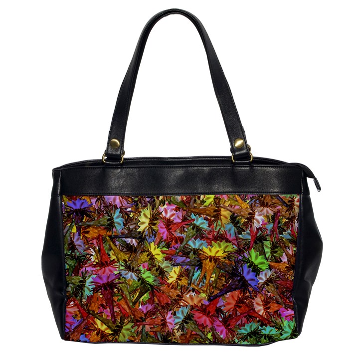 Echinopsis Terscheckii Cactus Motif Random Colored Pattern Oversize Office Handbag