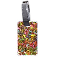 Echinopsis Terscheckii Cactus Motif Random Colored Pattern Luggage Tag (two Sides)