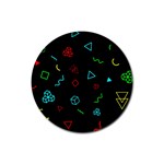 Amoled Rubber Round Coaster (4 pack) Front