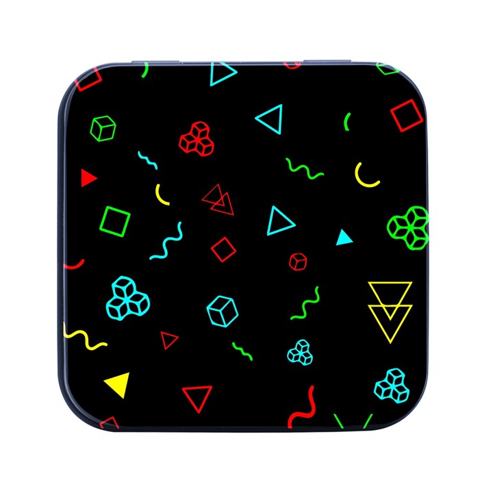 Amoled Square Metal Box (Black)