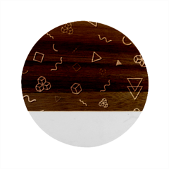 Amoled Marble Wood Coaster (round) by kyorashop23