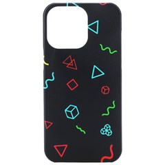 Amoled Iphone 15 Pro Max Black Uv Print Pc Hardshell Case