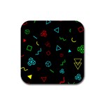 Amoled Rubber Square Coaster (4 pack) Front