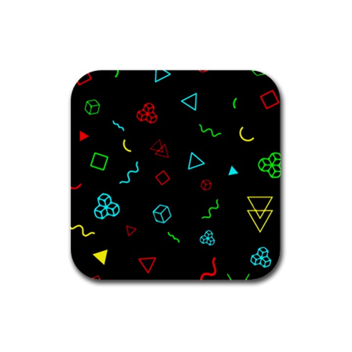 Amoled Rubber Square Coaster (4 pack)