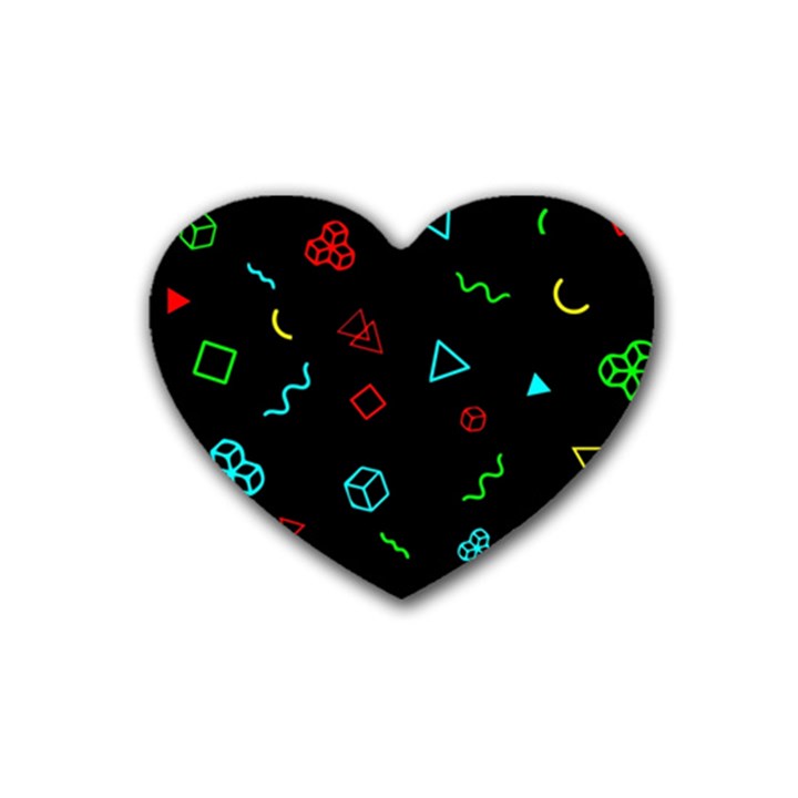 Amoled Rubber Heart Coaster (4 pack)