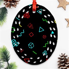 Amoled Oval Filigree Ornament (two Sides)