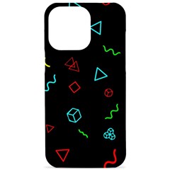 Amoled Iphone 15 Pro Max Black Uv Print Pc Hardshell Case by kyorashop23