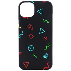 Amoled Iphone 15 Pro Black Uv Print Pc Hardshell Case by kyorashop23