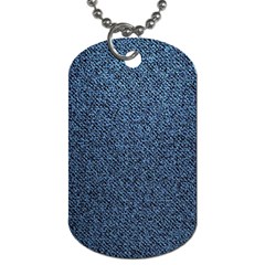 Blue Denim Fabric Dog Tag (one Side) by kyorashop23